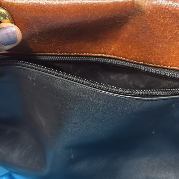 Marino Orlandi Black and Brown Shoulder Bag - Picture 5 of 8